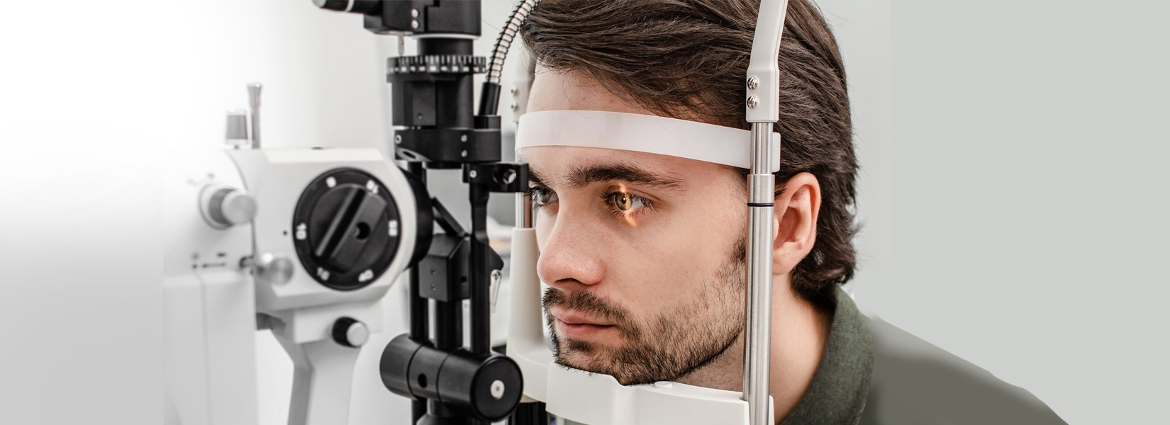young man during eye exam in Oakdale